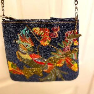 Mary Frances "Borneo" Beaded Tropical Parrot Bird